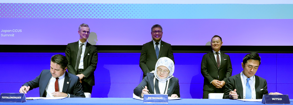 PETRONAS, TotalEnergies and Mitsui advance offshore CO₂ storage in Malaysia